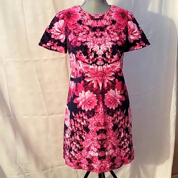 Michael Kors Pink Flowered Dress, Size: 4 - Picture 1 of 8